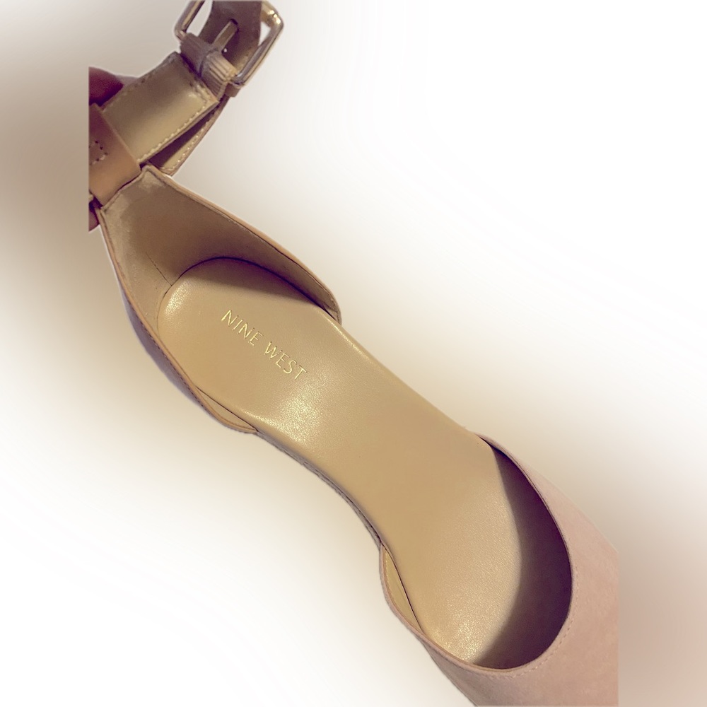 Nine West Womens Ariela Espadrille Buckle Wedge Sandals Blush Pnk Size 10 - Picture 2 of 7